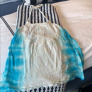 Tie dye halter top.